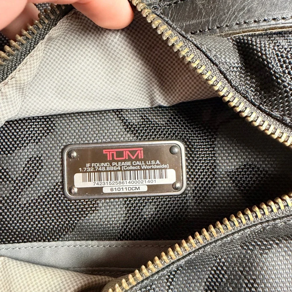 Tumi Alpha Bravo Brooks Slim Briefcase‎ Black Camo Ballistic Nylon Bag 61011DCM